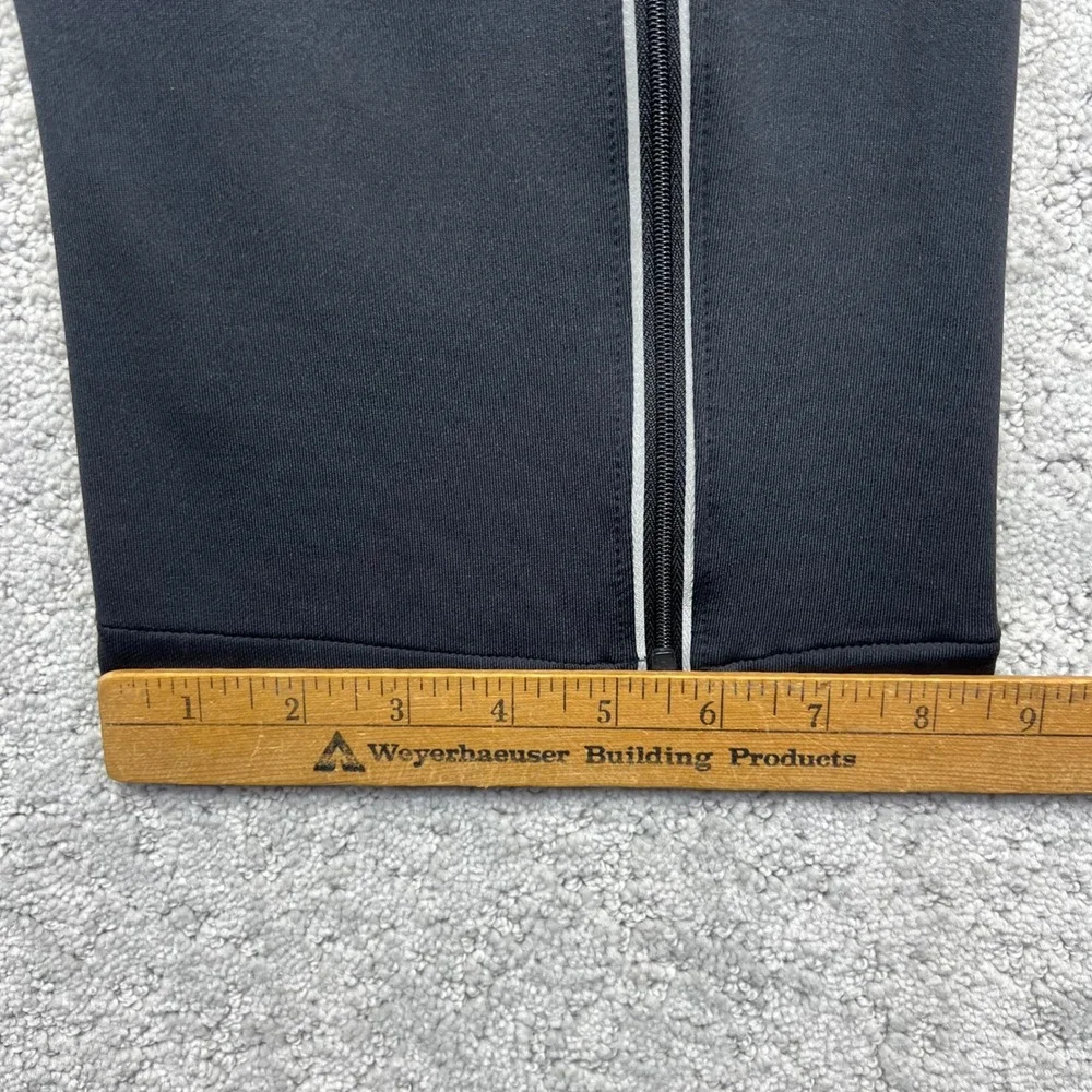 Brooks Track Pants Mens Large Black Athletic Running Active Ankle Zip Pockets